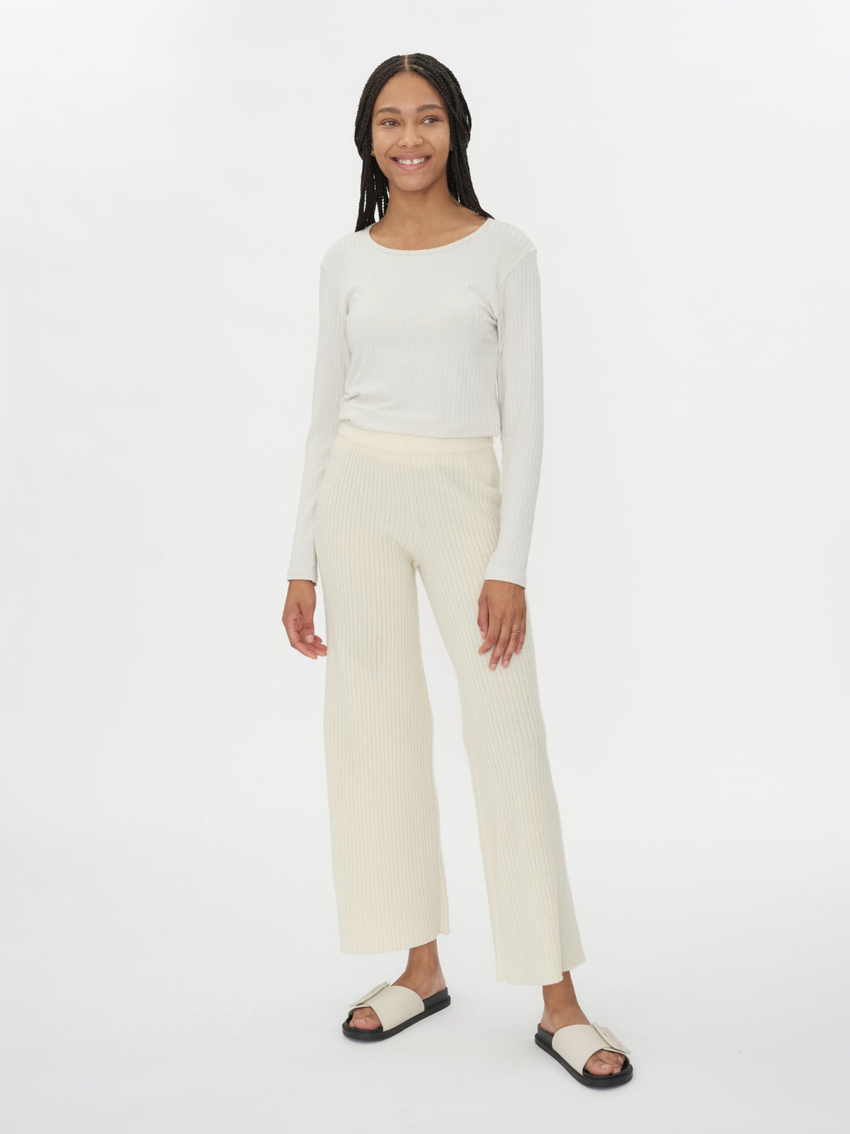 Cashmere Pants — White