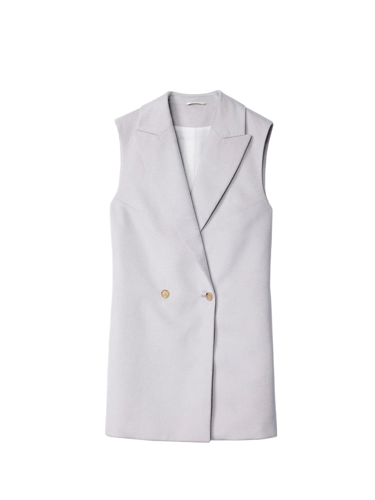 Double-breasted Cashmere Vest — Wind Chime