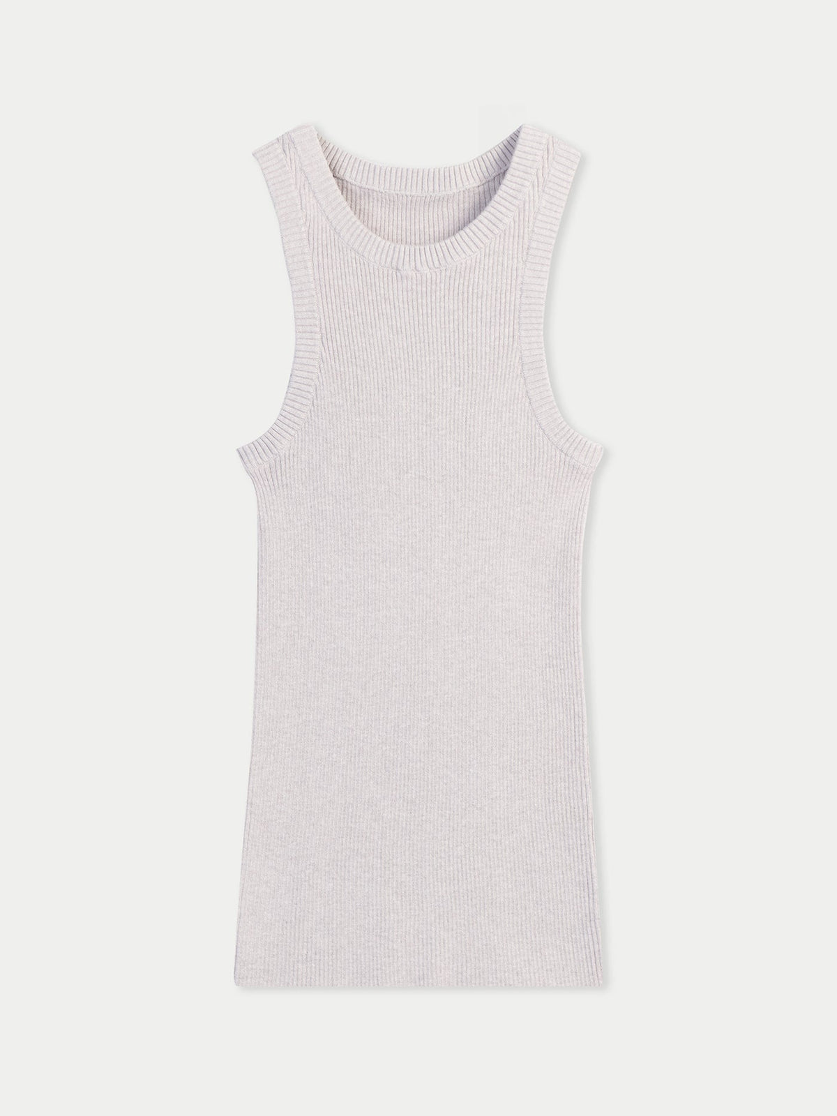 Ribbed Cotton Silk Cashmere Blend Tank Top — Wind Chime