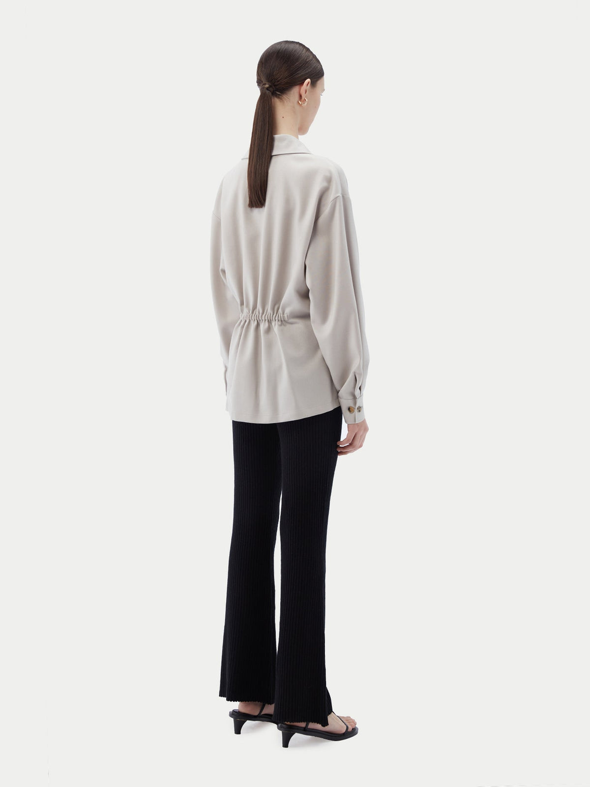 Cashmere Wrap Shirt — Wind Chime