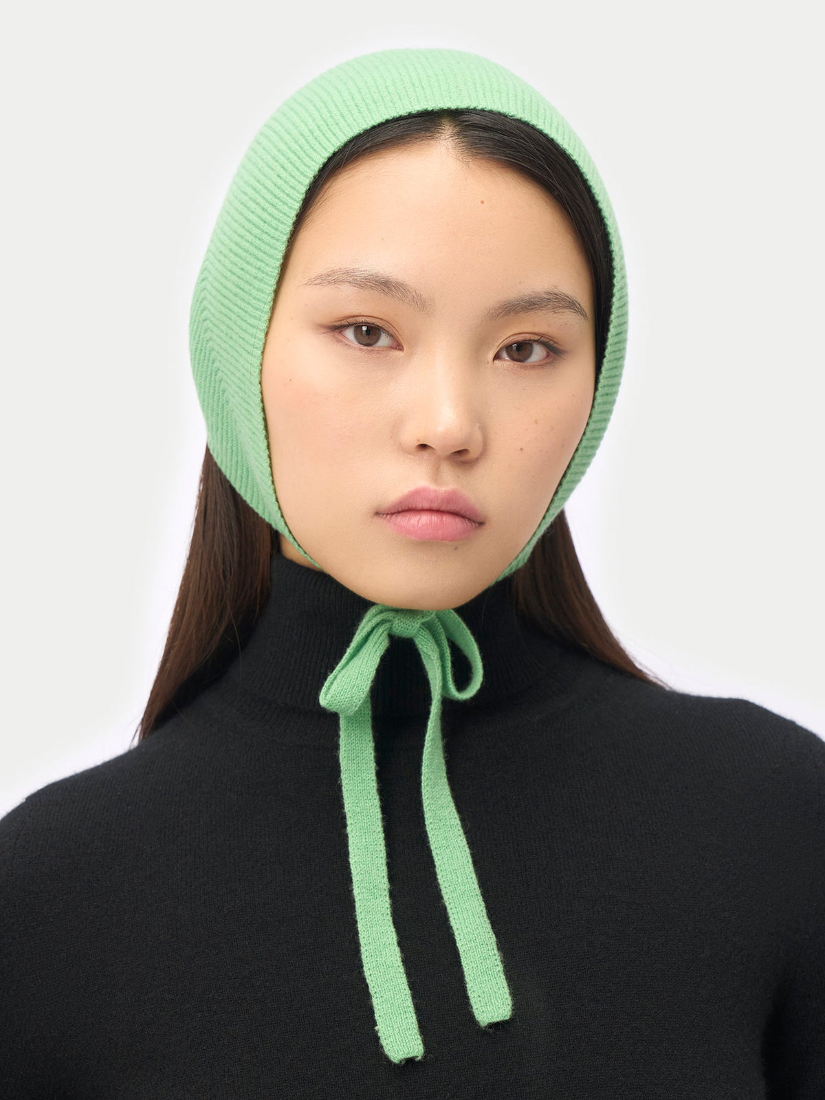 Cashmere Bonnet For Woman — Zephyr Green