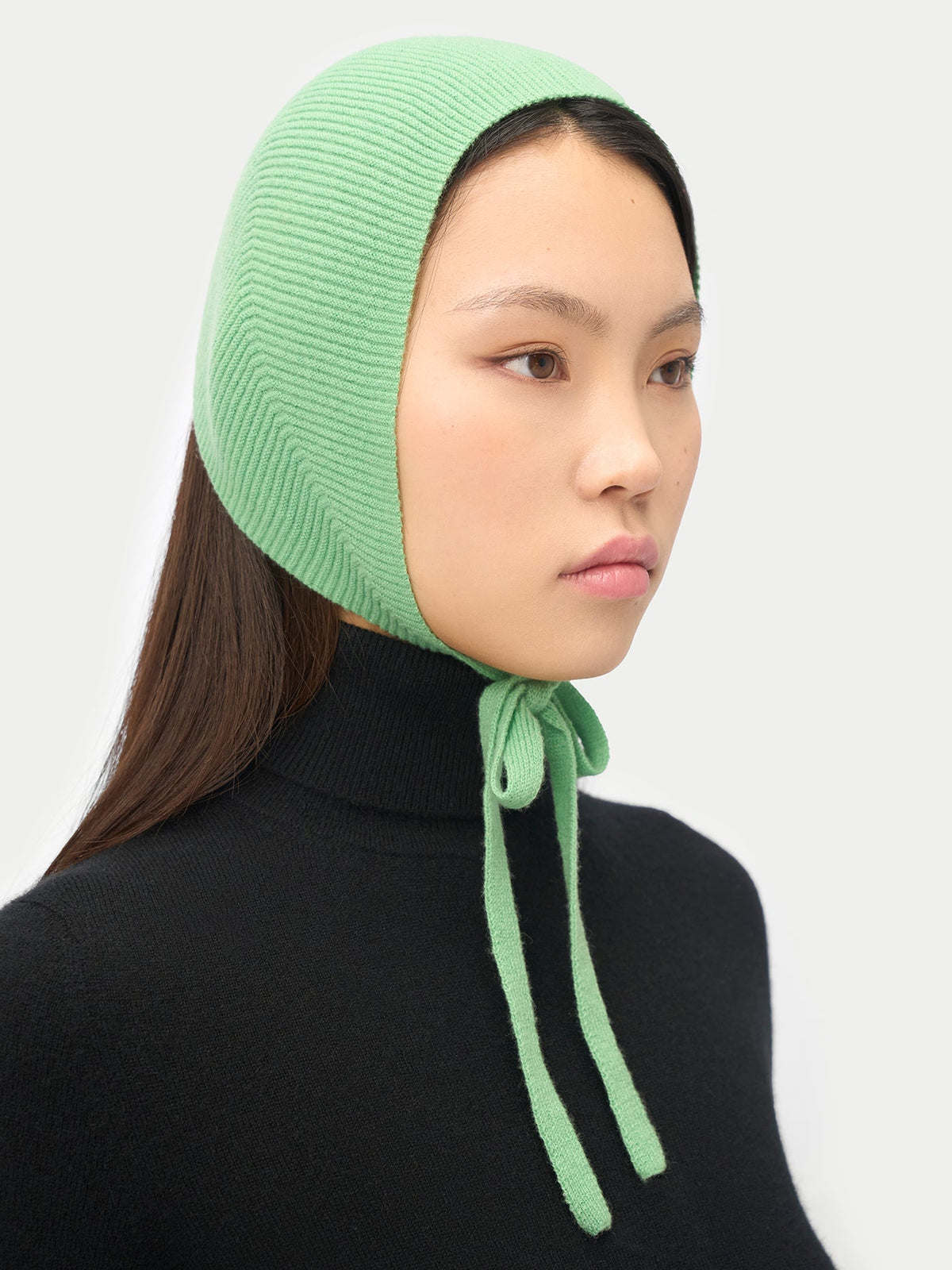 Cashmere Bonnet For Woman — Zephyr Green